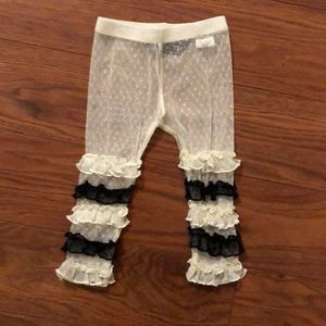 Mustard pie lace leggings 6 months